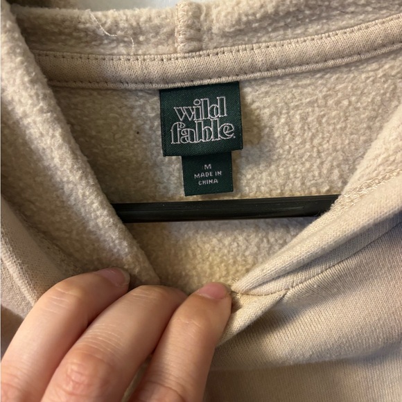 Women's Cream Hoodie Top - Picture 2 of 2